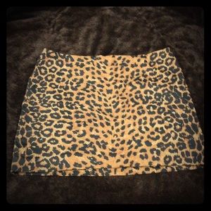 H&M Leopard Print Skirt